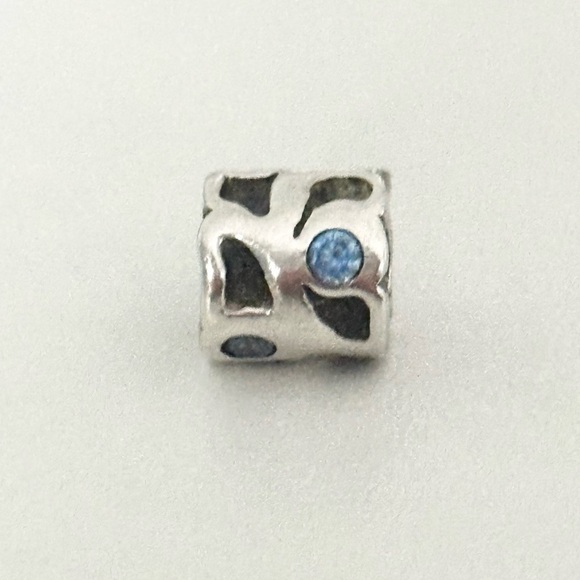 Pandora Blue CZ Pond Rare Retired Bead Discontinued Charm - Picture 3 of 6